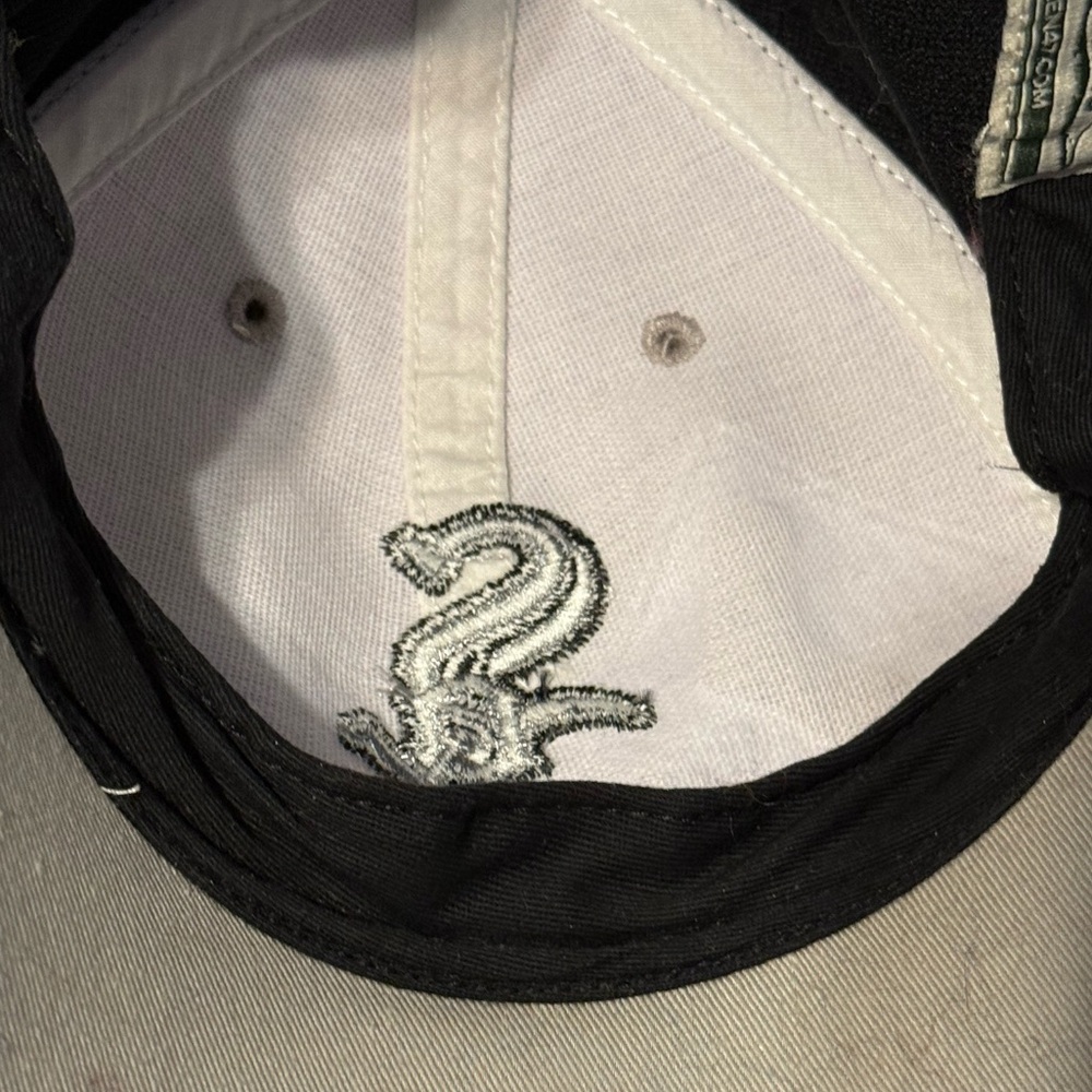 VINTAGE Chicago White Sox Hat Strapback MLB Baseball ‘47 Twins Cap Hat Black - Picture 5 of 6